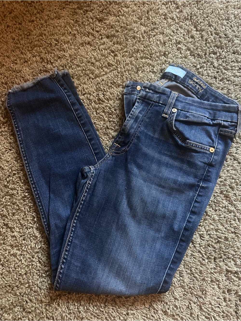 7 For All Mankind The Ankle Skinny Jeans 29 Dark Wash
